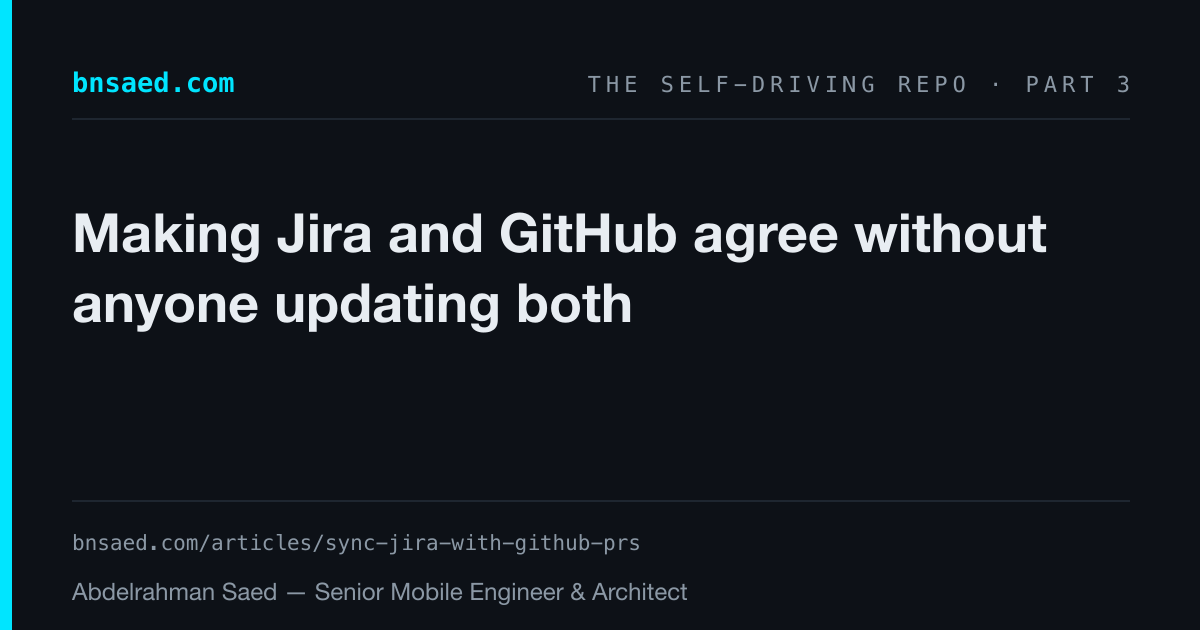 Making Jira and GitHub agree without anyone updating both | Abdelrahman ...